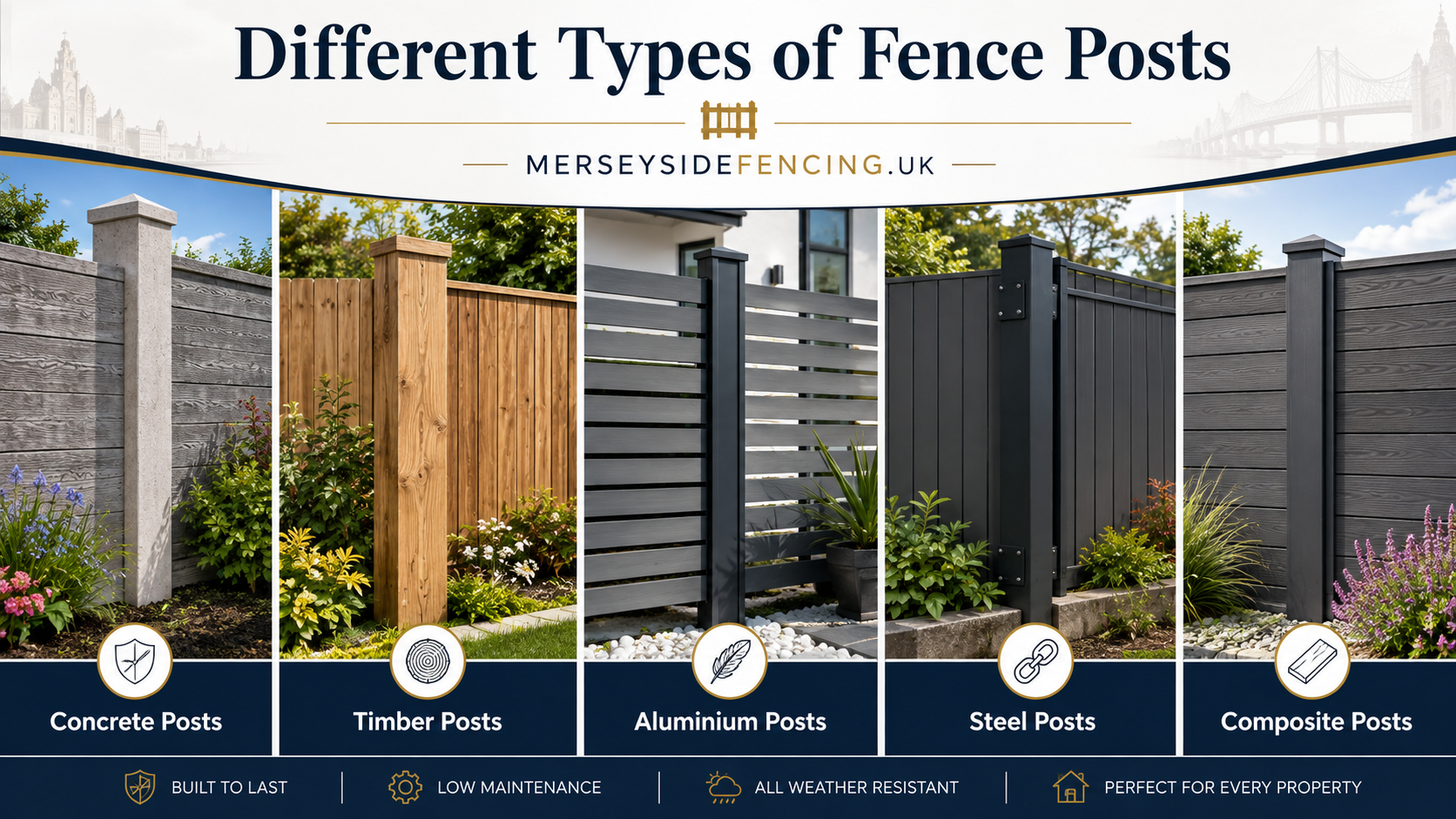 Concrete, Timber, Aluminium, Composite or Steel Fence Posts: Which Is Best?